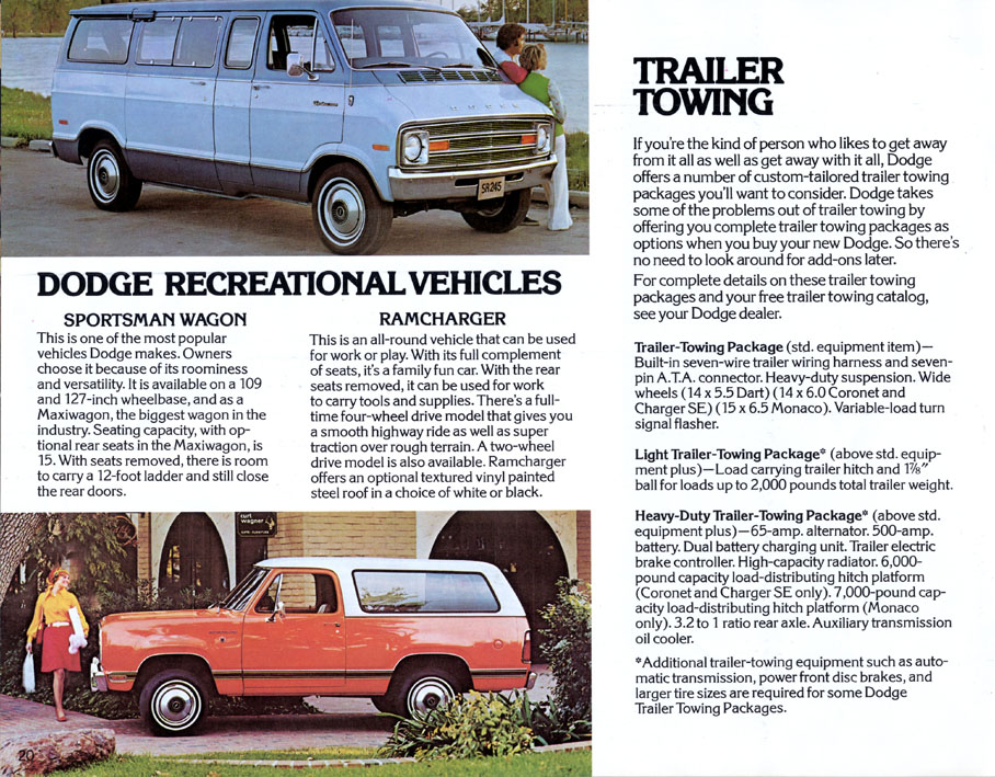1975 Dodge International Brochure Page 4
